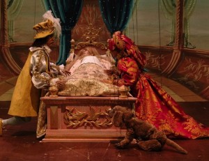 The king and queen attend the sleeping beauty