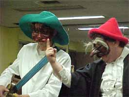 Commedia characters Improvising
