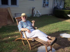 Bob Colonna relaxing at home