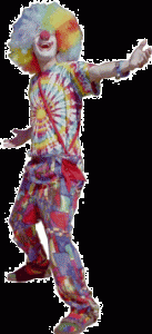 Zippedy the Clown Waving